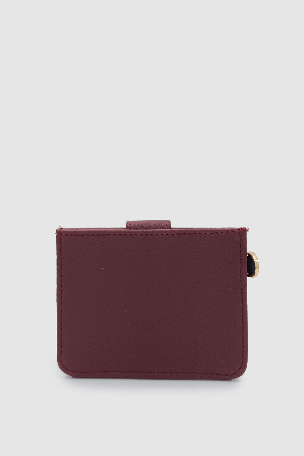 Fione Çıtçıt Kapamalı 6 Bölmeli Çıkarılabilir Anahtarlıklı Mini Kadın Cüzdan Bordo