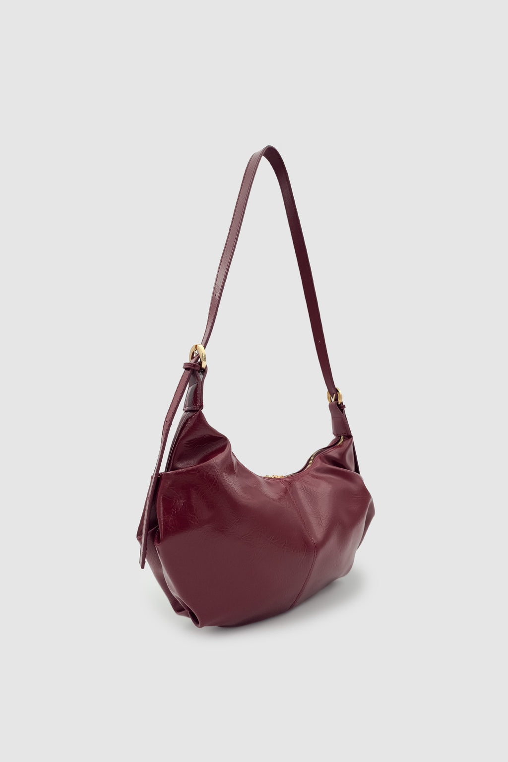 Lilsa Ayarlanabilir Askılı Yumuşak Form Baget Omuz Çantası Bordo