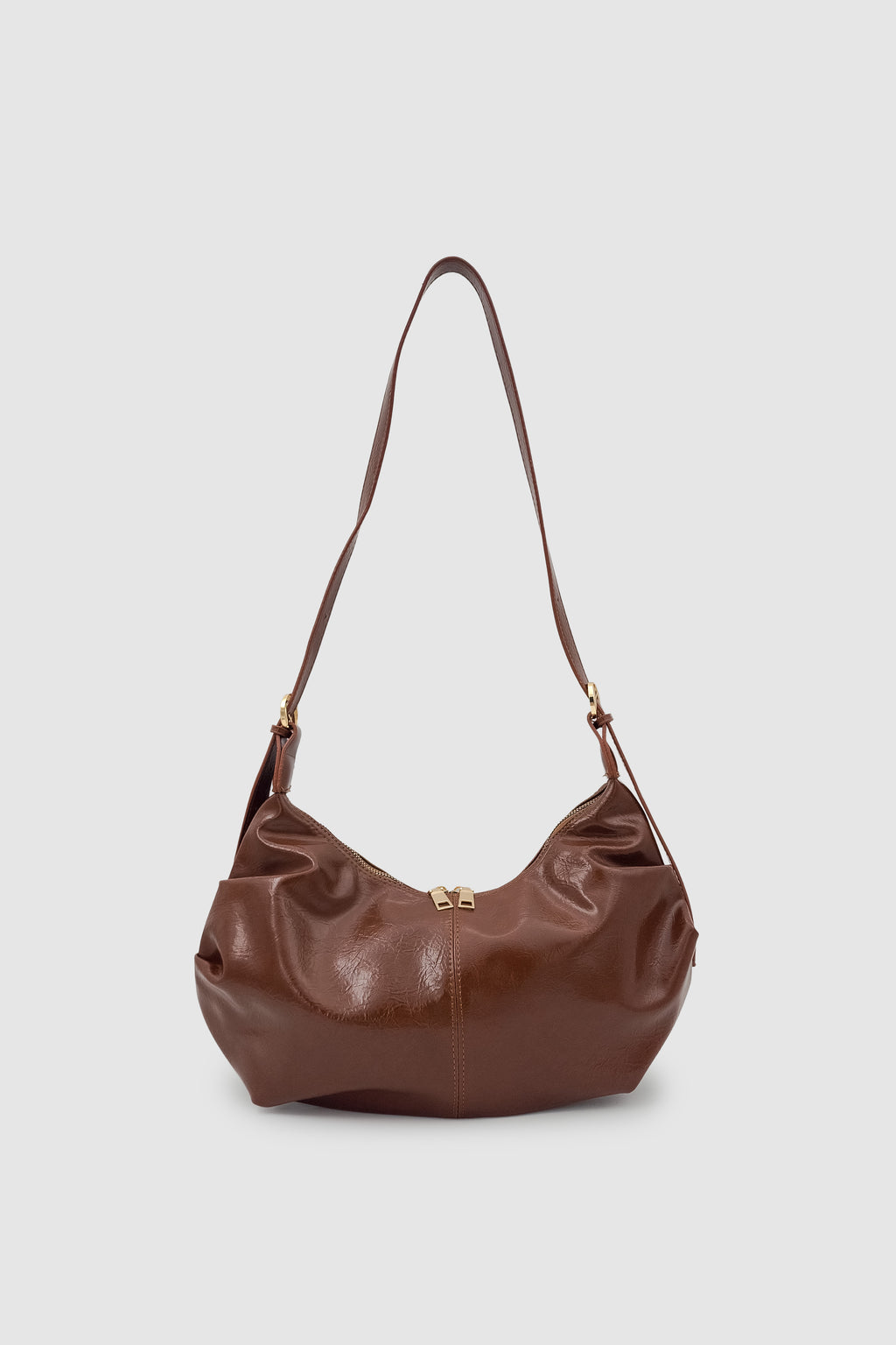 Lilsa Ayarlanabilir Askılı Yumuşak Form Baget Omuz Çantası Taba