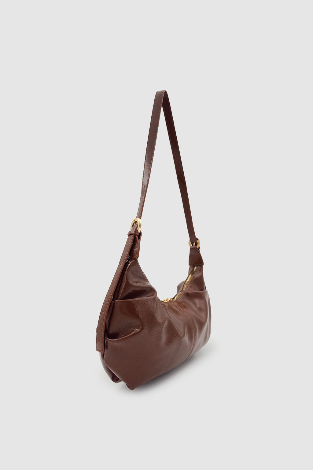 Lilsa Ayarlanabilir Askılı Yumuşak Form Baget Omuz Çantası Taba