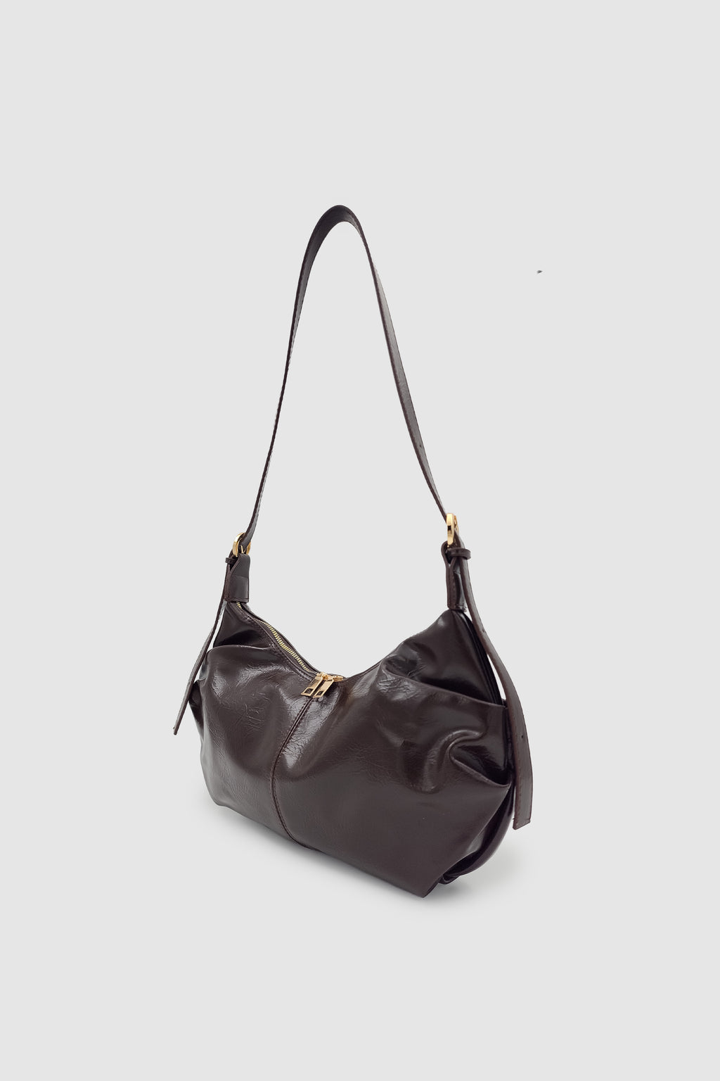 Lilsa Ayarlanabilir Askılı Yumuşak Form Baget Omuz Çantası Acı Kahve