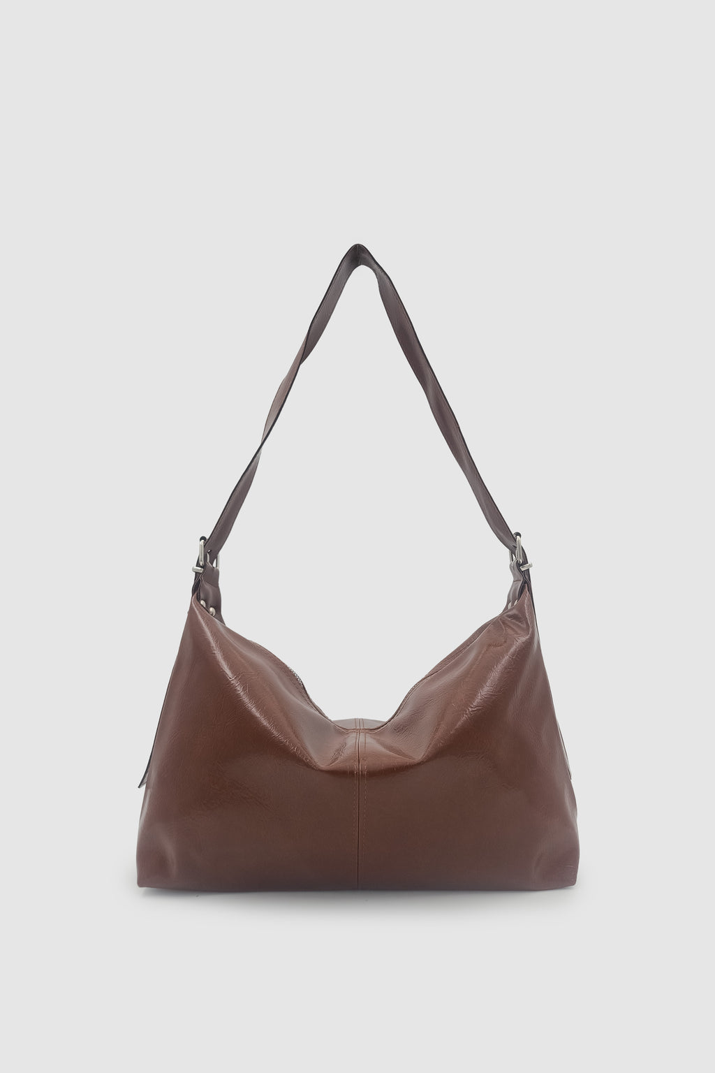 Rolyn Ayarlanabilir Askılı Yumuşak Formlu Hobo Kadın El, Kol ve Omuz Çantası Taba