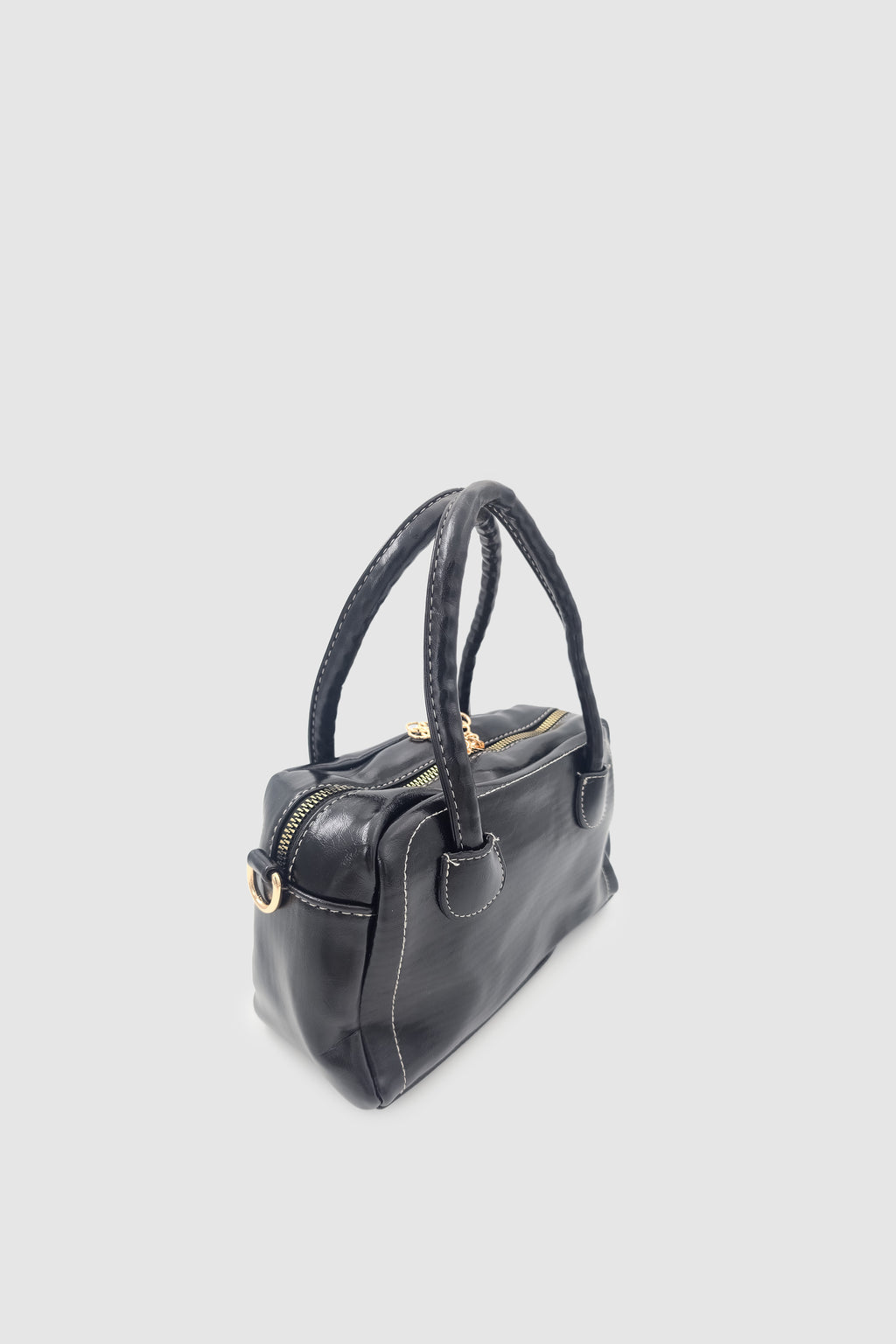 Suera Ayıcık Charmlı Günlük Mini Tote Çapraz Askılı El ve Kol Çantası Siyah