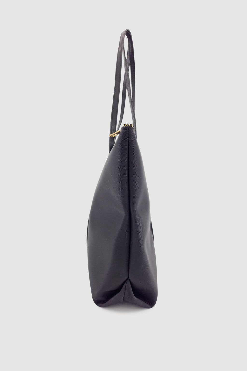Velie Paraşüt Kumaş Şeritli Shopper Çanta Siyah