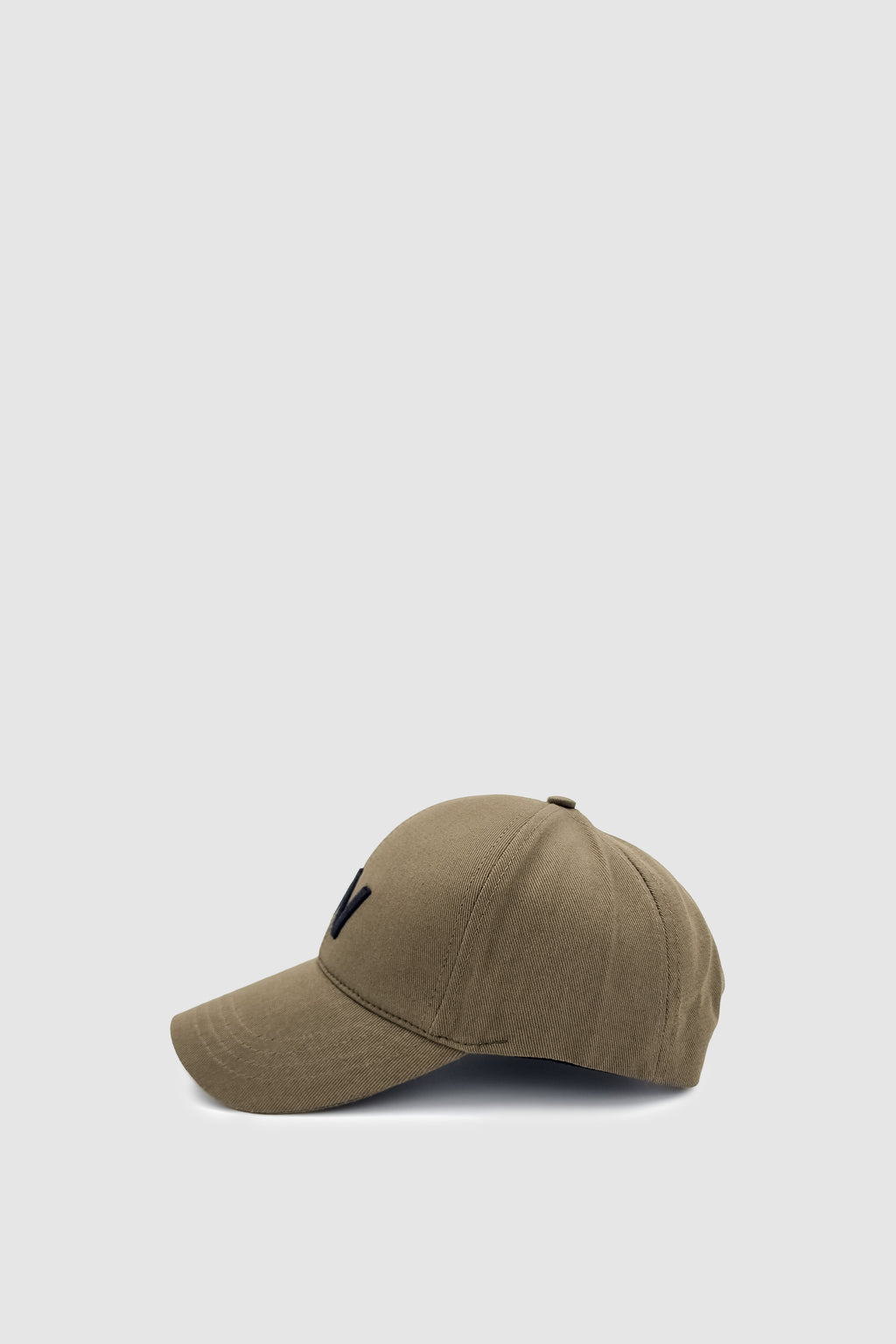 W Nakışlı Ayarlanabilir Unisex Spor, Günlük ve Outdoor Şapka / Kep Haki-Siyah