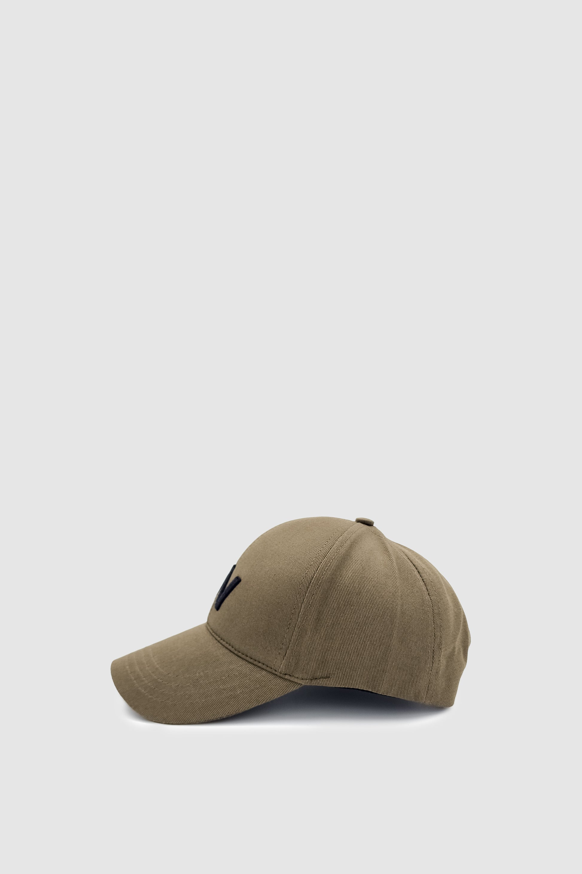 W Nakışlı Ayarlanabilir Unisex Spor, Günlük ve Outdoor Şapka / Kep Haki-Siyah