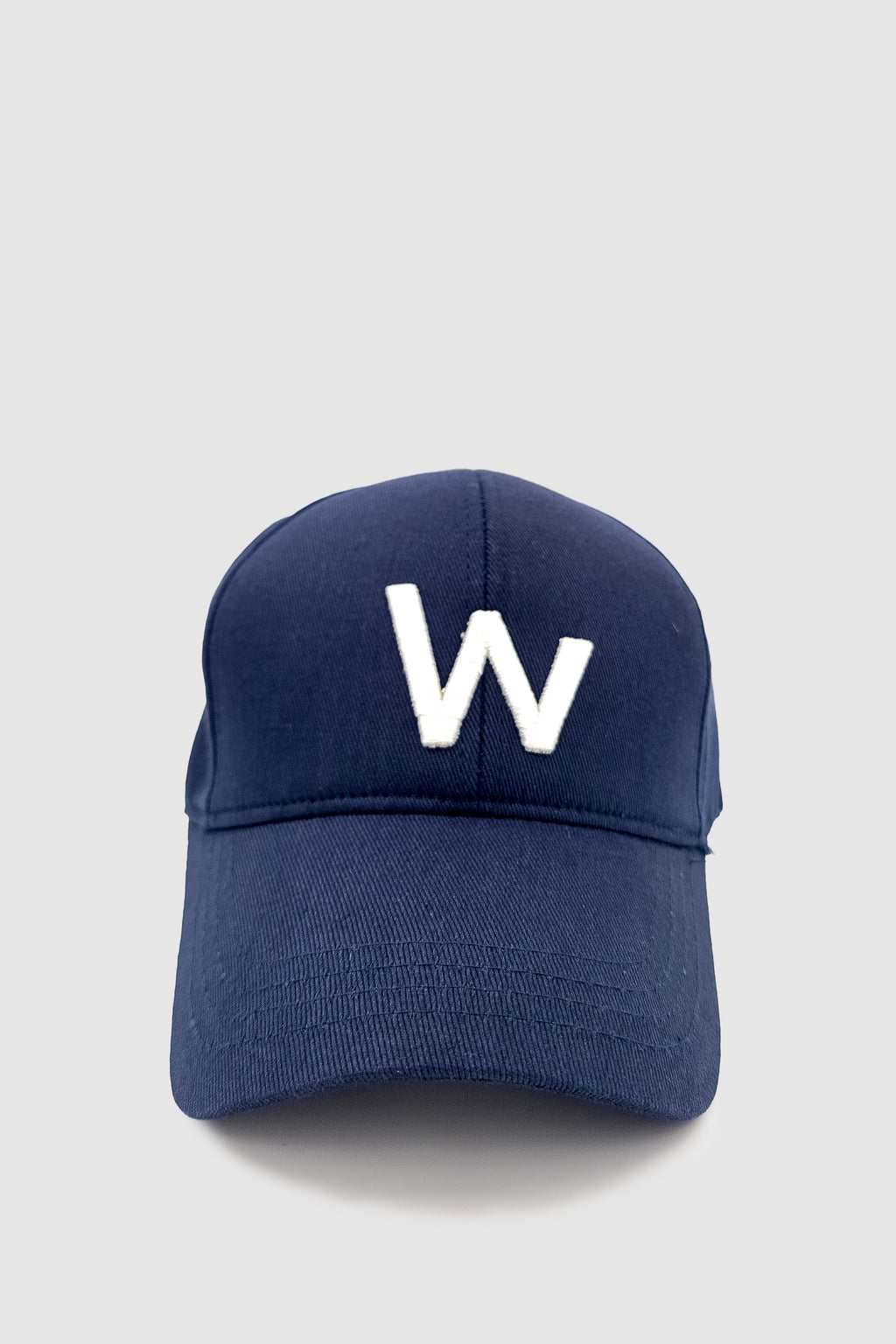 W Nakışlı Ayarlanabilir Unisex Spor, Günlük ve Outdoor Şapka / Kep Lacivert