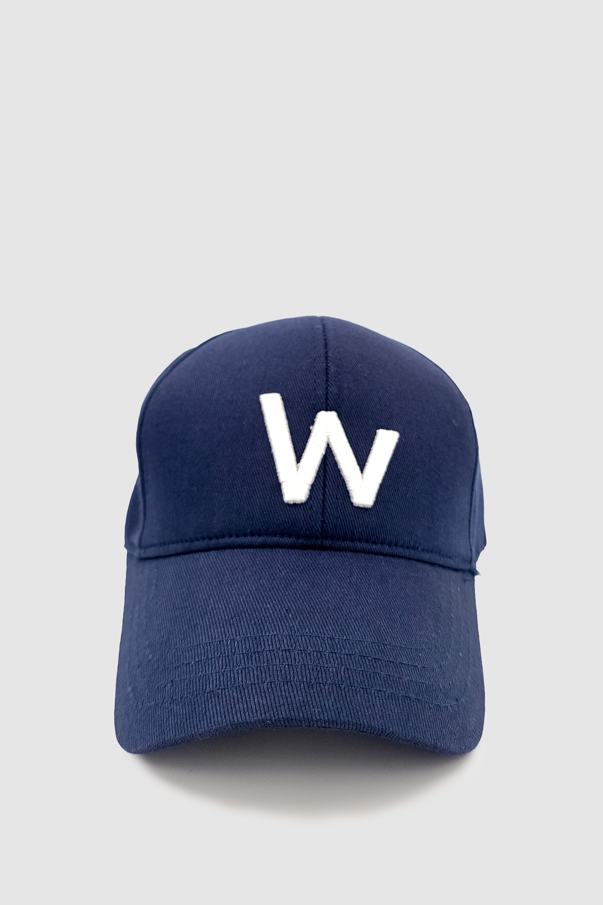 W Nakışlı Ayarlanabilir Unisex Spor, Günlük ve Outdoor Şapka / Kep Lacivert