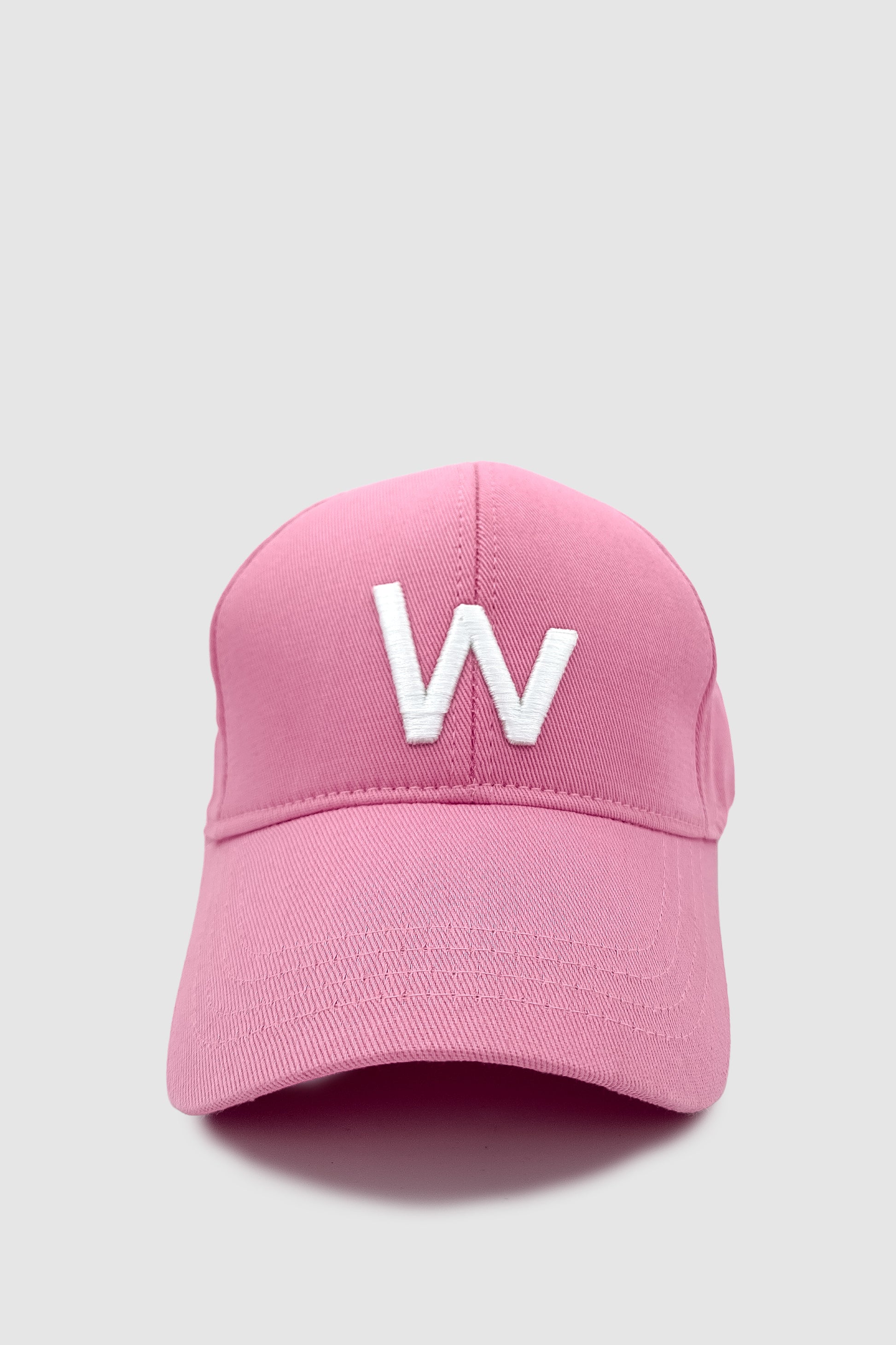 W Nakışlı Ayarlanabilir Unisex Spor, Günlük ve Outdoor Şapka / Kep Pembe
