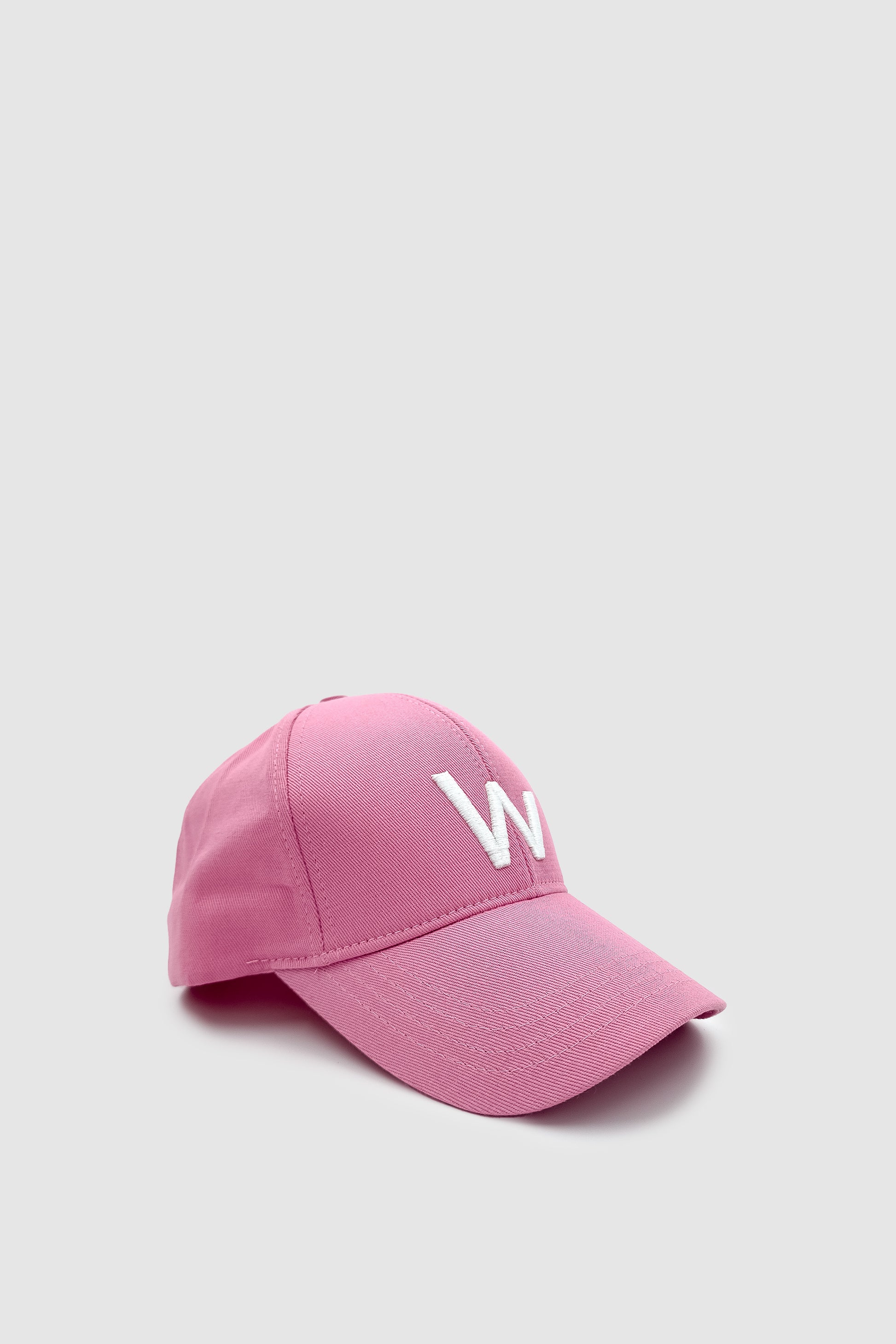W Nakışlı Ayarlanabilir Unisex Spor, Günlük ve Outdoor Şapka / Kep Pembe