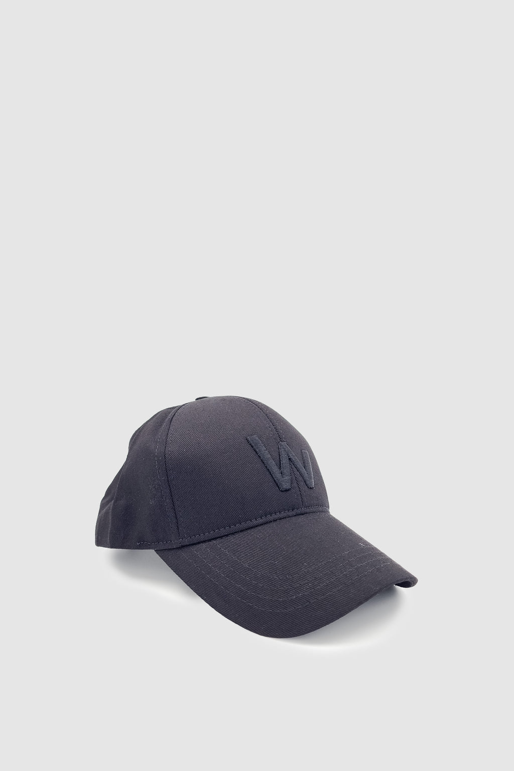 W Nakışlı Ayarlanabilir Unisex Spor, Günlük ve Outdoor Şapka / Kep Siyah