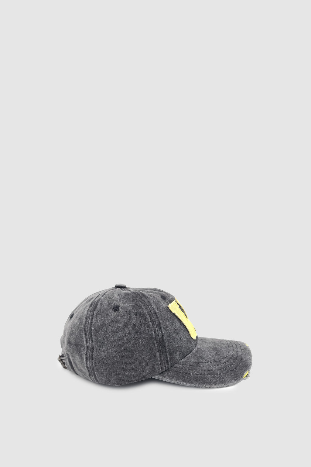 Vintage Tarz Yıpratmalı W Nakışlı Unisex Spor, Günlük ve Outdoor Şapka / Kep Antrasit