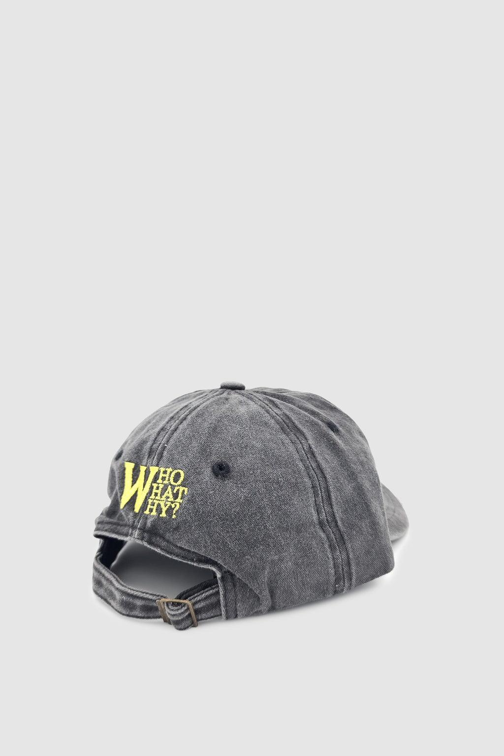 Vintage Tarz Yıpratmalı W Nakışlı Unisex Spor, Günlük ve Outdoor Şapka / Kep Antrasit