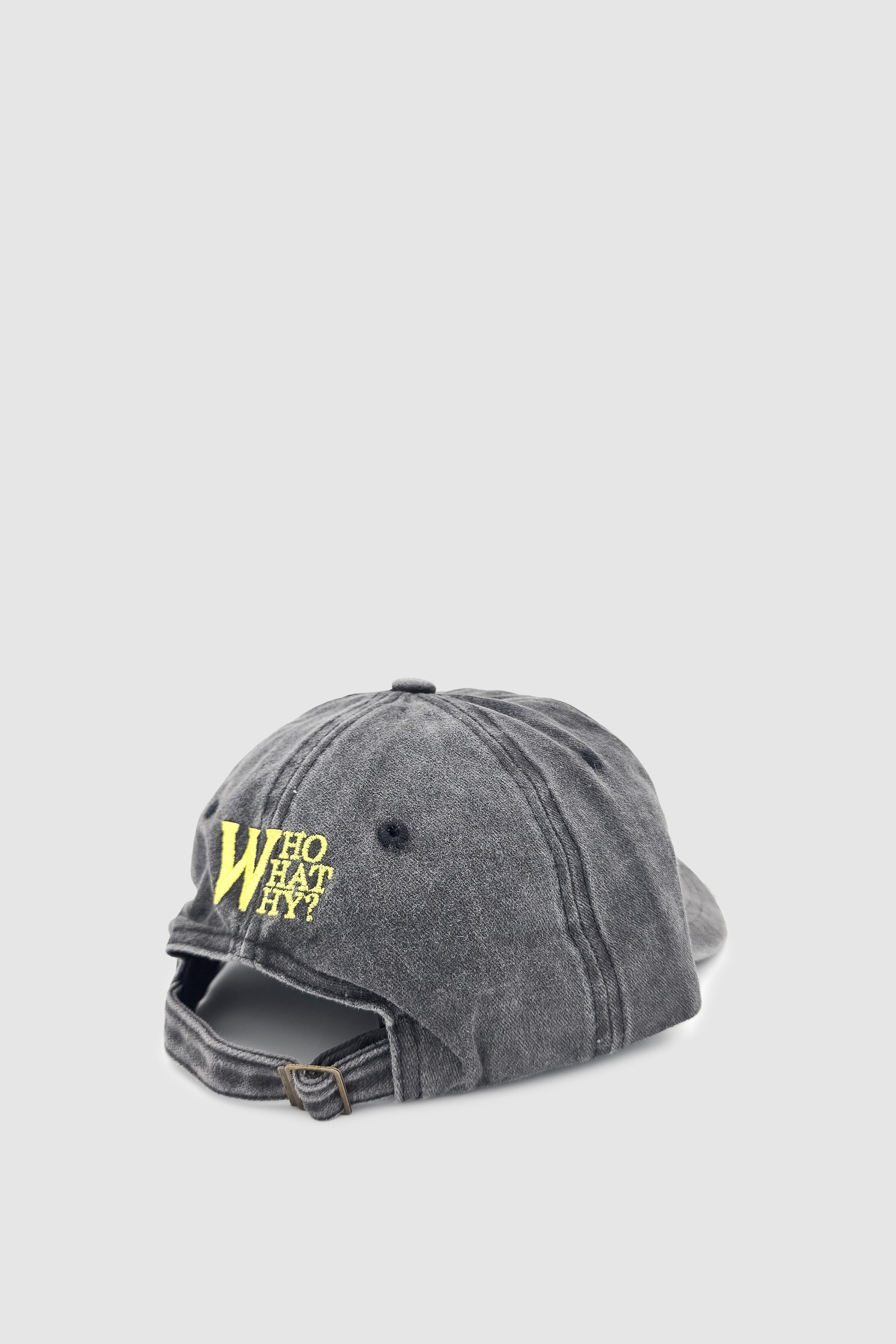 Vintage Tarz Yıpratmalı W Nakışlı Unisex Spor, Günlük ve Outdoor Şapka / Kep Antrasit