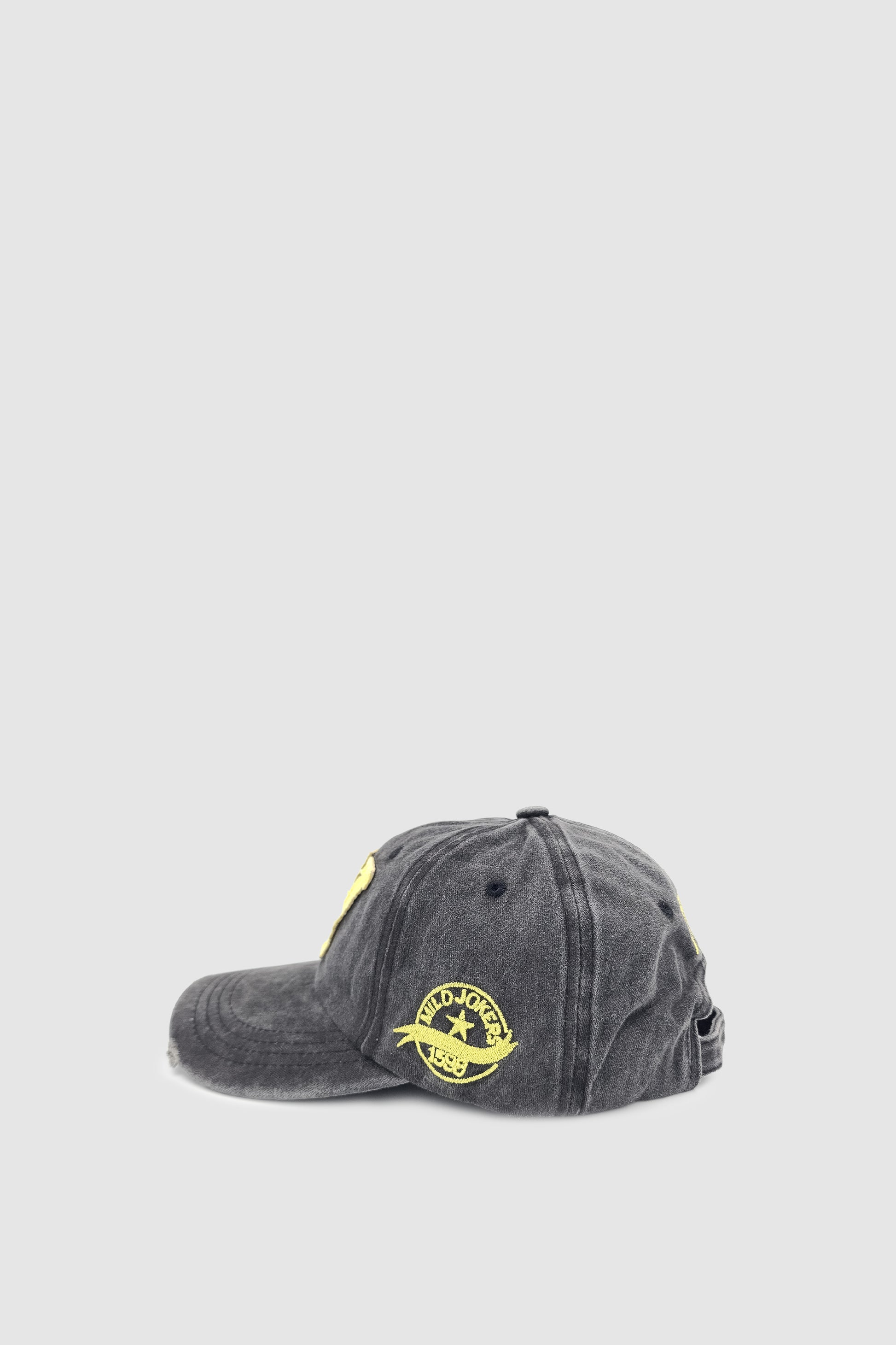 Vintage Tarz Yıpratmalı W Nakışlı Unisex Spor, Günlük ve Outdoor Şapka / Kep Antrasit