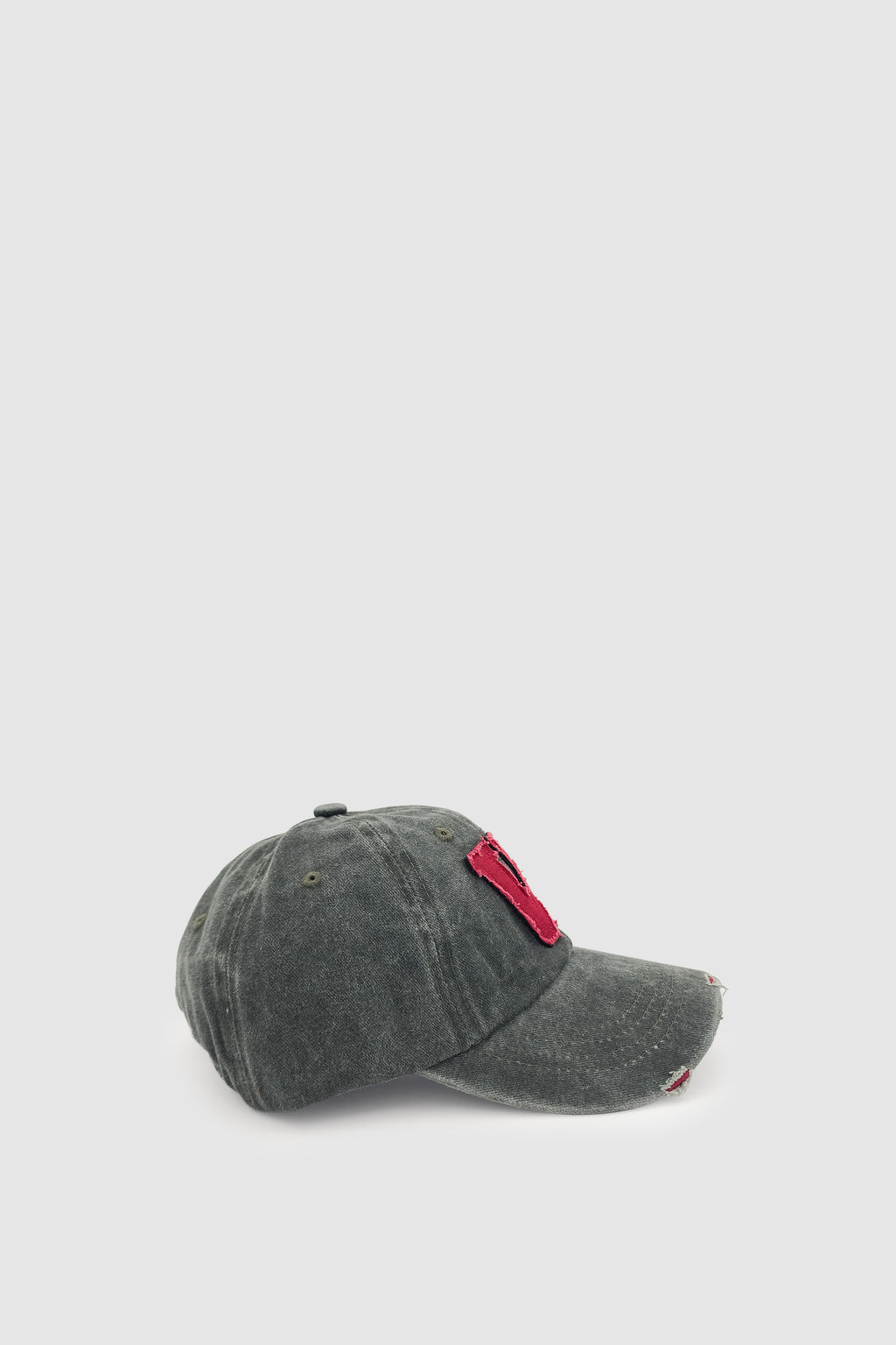 Vintage Tarz Yıpratmalı W Nakışlı Unisex Spor, Günlük ve Outdoor Şapka / Kep Haki