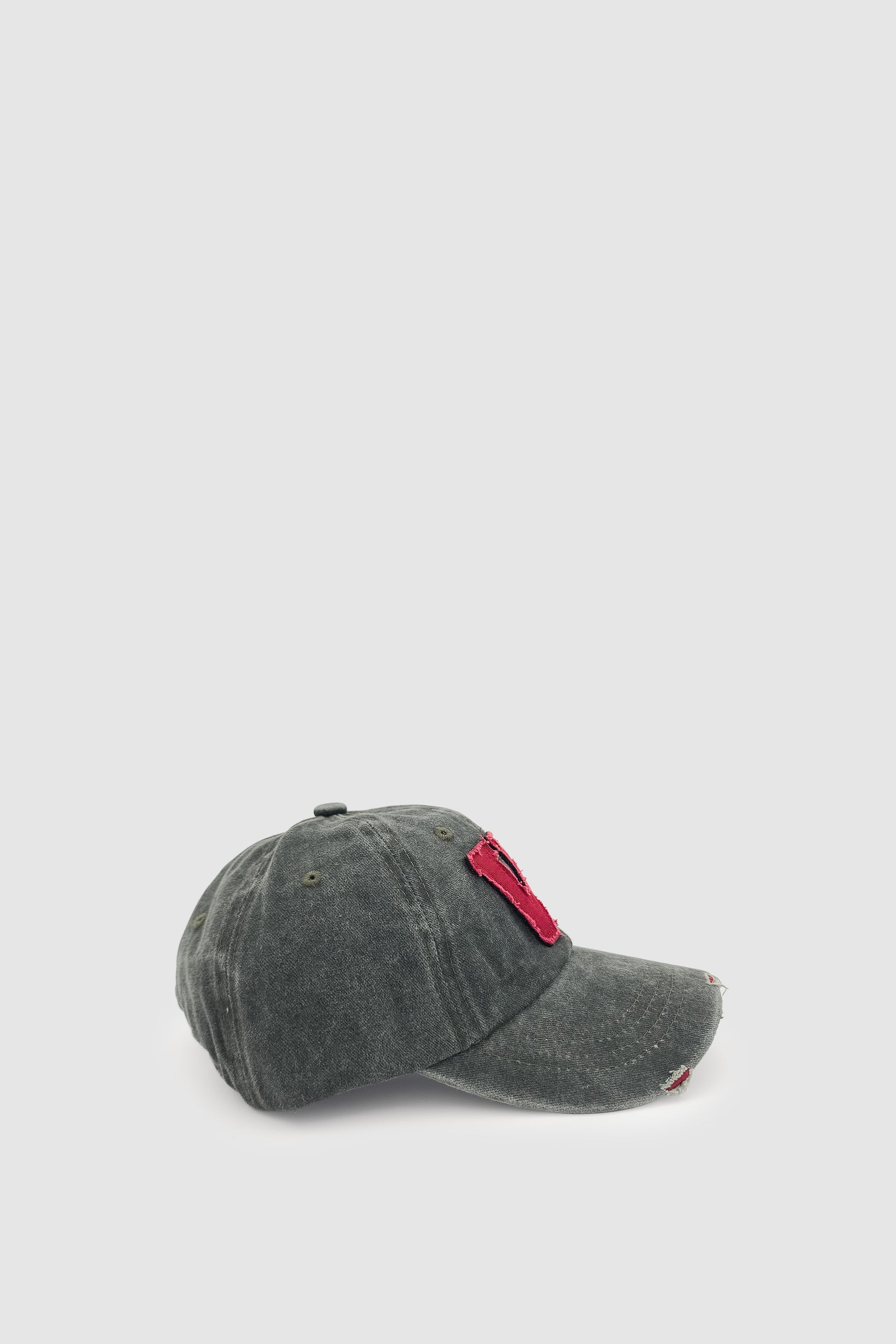 Vintage Tarz Yıpratmalı W Nakışlı Unisex Spor, Günlük ve Outdoor Şapka / Kep Haki