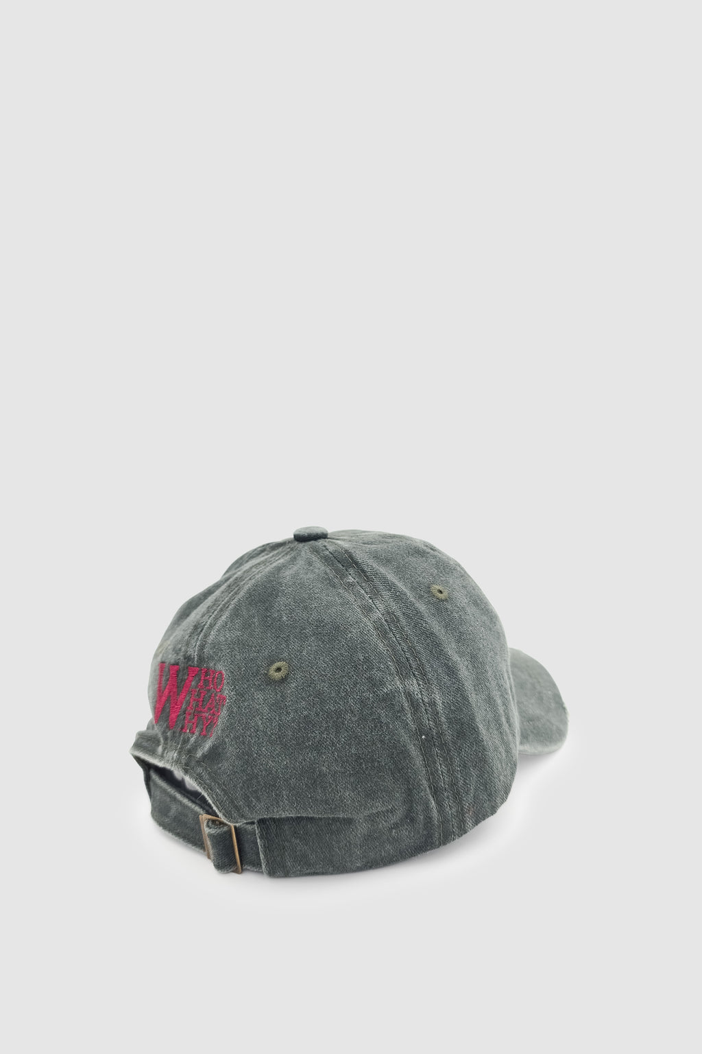 Vintage Tarz Yıpratmalı W Nakışlı Unisex Spor, Günlük ve Outdoor Şapka / Kep Haki