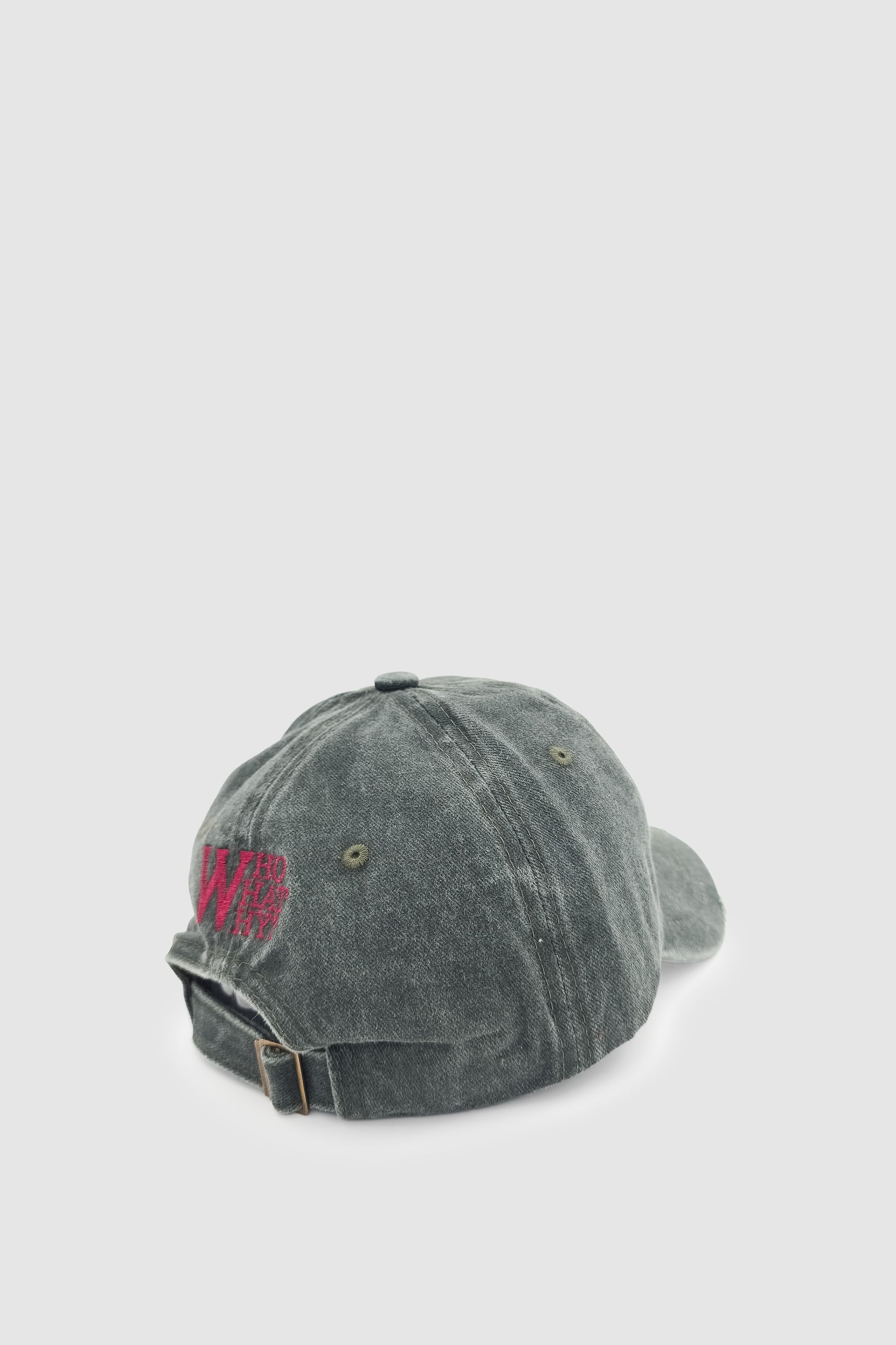 Vintage Tarz Yıpratmalı W Nakışlı Unisex Spor, Günlük ve Outdoor Şapka / Kep Haki