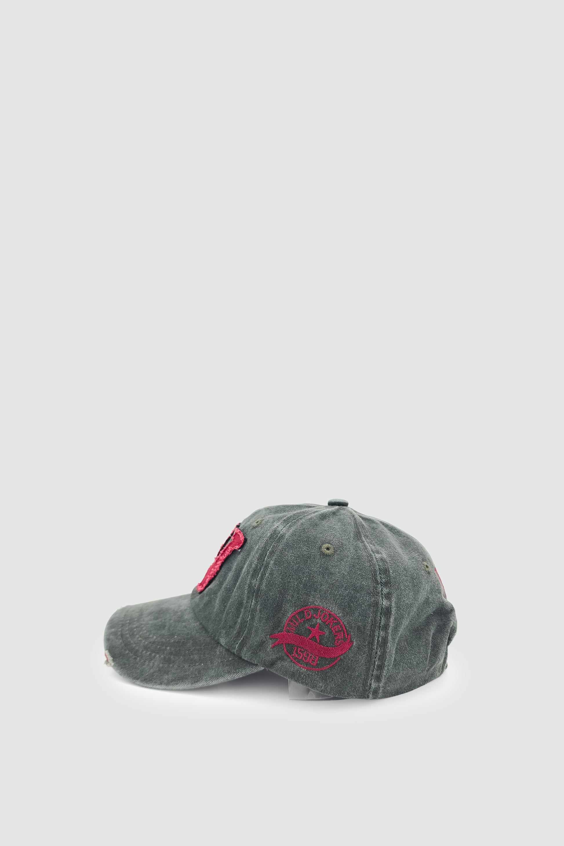 Vintage Tarz Yıpratmalı W Nakışlı Unisex Spor, Günlük ve Outdoor Şapka / Kep Haki