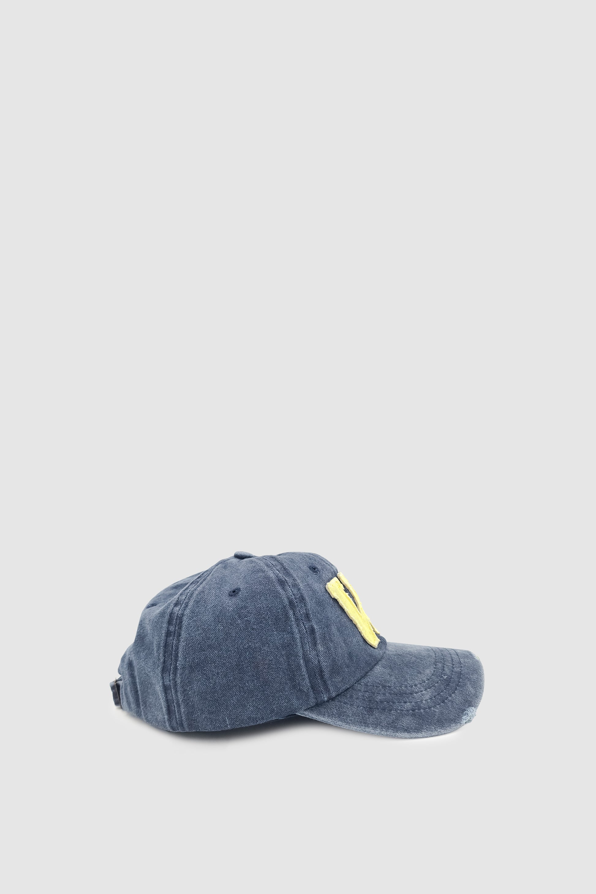 Vintage Tarz Yıpratmalı W Nakışlı Unisex Spor, Günlük ve Outdoor Şapka / Kep Lacivert