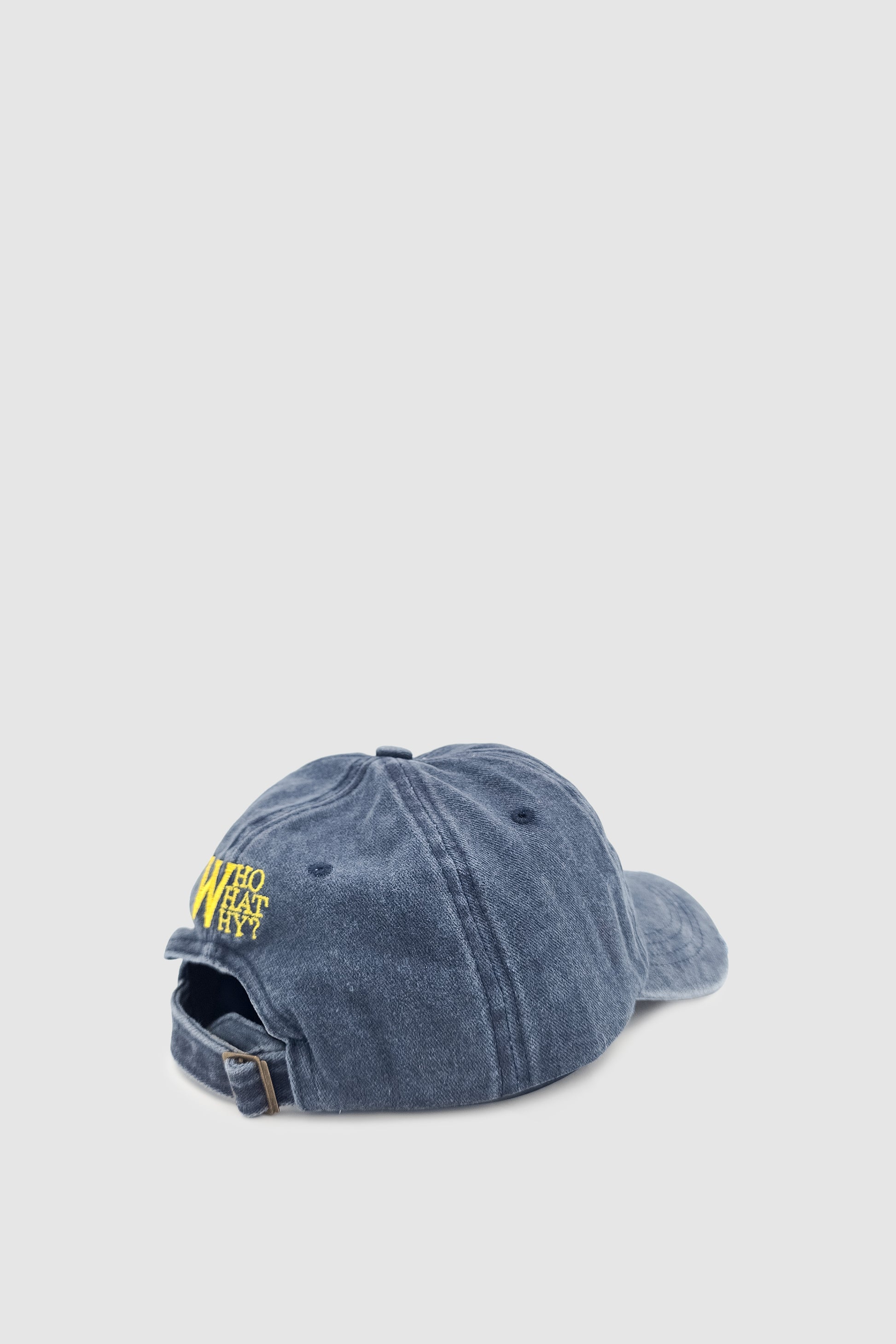 Vintage Tarz Yıpratmalı W Nakışlı Unisex Spor, Günlük ve Outdoor Şapka / Kep Lacivert