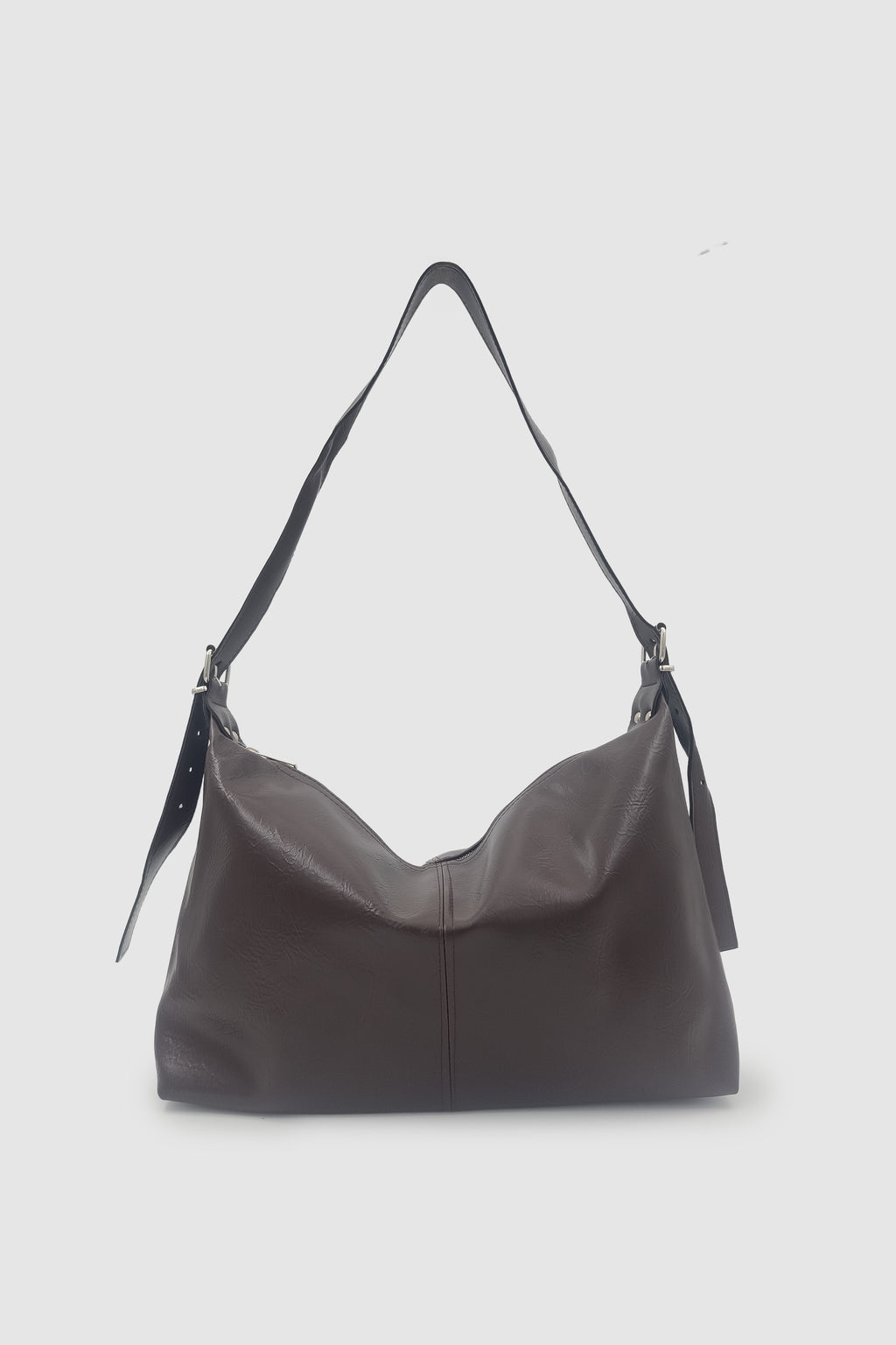 Rolyn Ayarlanabilir Askılı Yumuşak Formlu Hobo Kadın El, Kol ve Omuz Çantası Acı Kahve