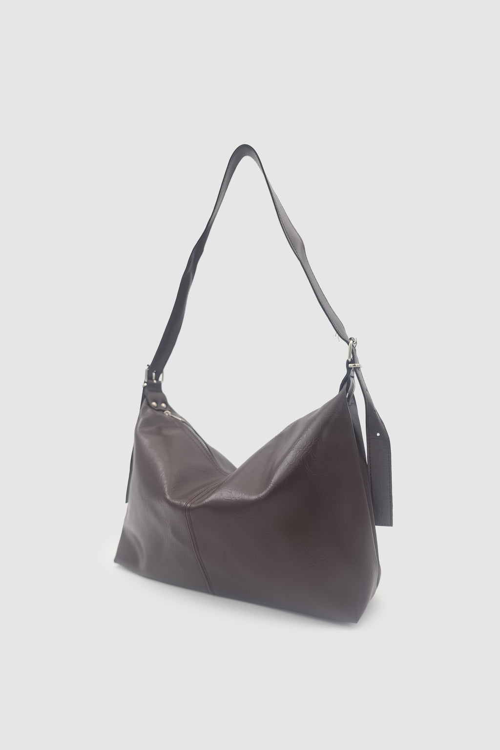 Rolyn Ayarlanabilir Askılı Yumuşak Formlu Hobo Kadın El, Kol ve Omuz Çantası Acı Kahve