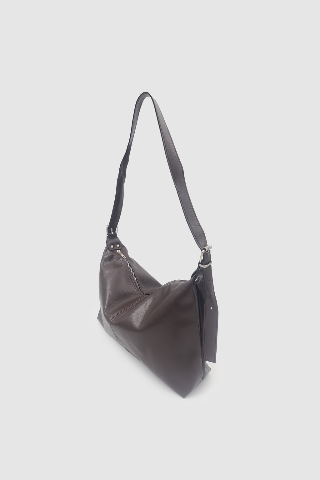 Rolyn Ayarlanabilir Askılı Yumuşak Formlu Hobo Kadın El, Kol ve Omuz Çantası Acı Kahve