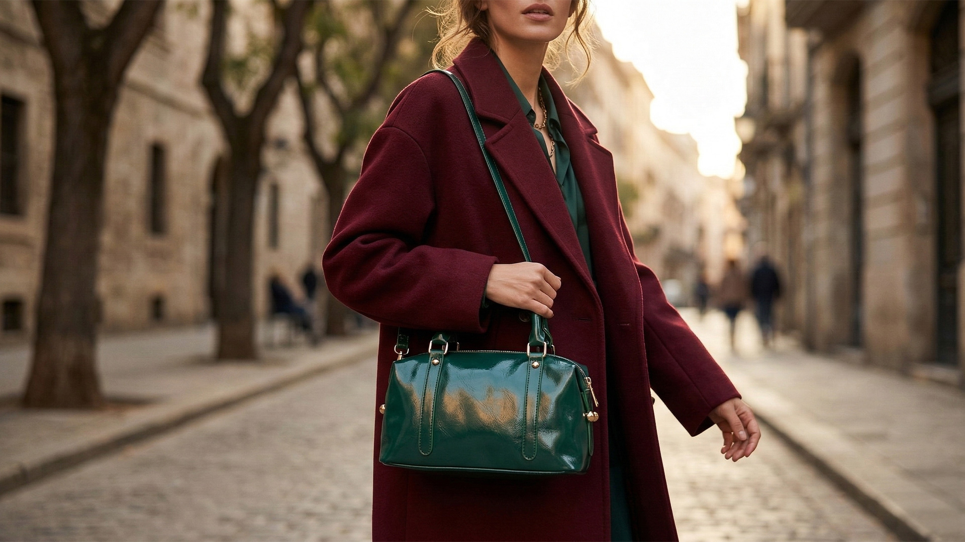 Renk Terapisi: Bordo ve Derin Yeşil Çantalarla Kombininizi Parlatın